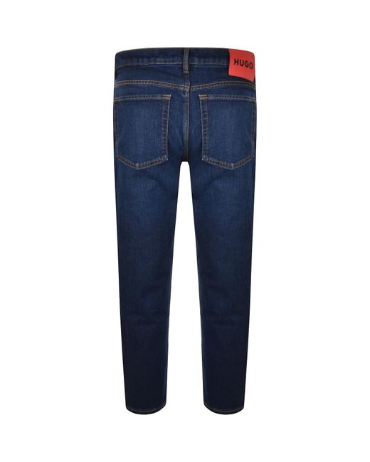 HUGO Blue 634 Tapered Fit Jeans Mid Wash for men