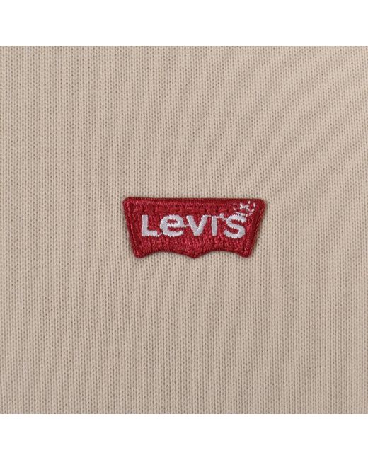 Levi's Natural Original Quarter Zip Sweatshirt for men