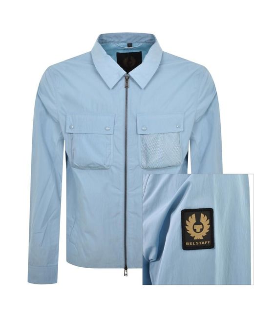 Belstaff Blue Outline Overshirt for men