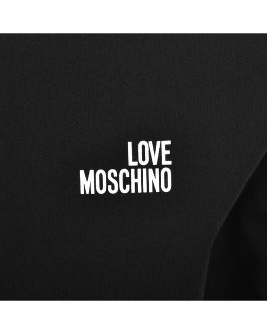 Moschino Black Long Sleeve T Shirt for men