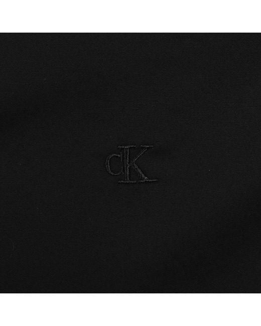 Calvin Klein Black Slim Fit Solid Shirt for men
