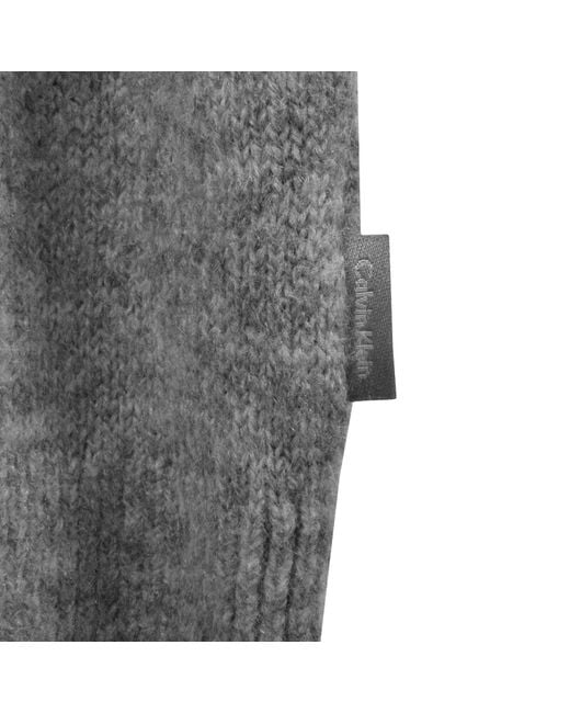 Calvin Klein Gray Knit Jumper for men