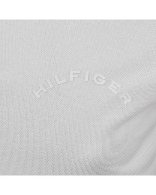 Tommy Hilfiger White Sleeve Tape Polo T Shirt for men