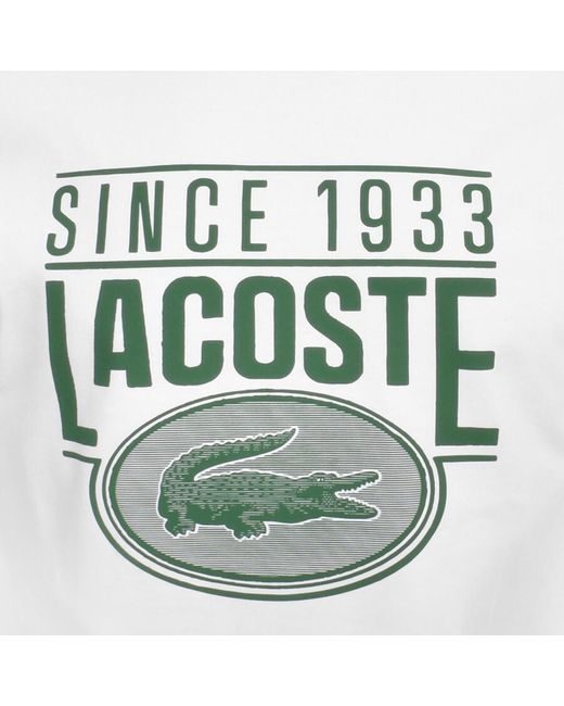 Lacoste Gray Logo T Shirt for men