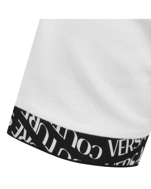Versace Jeans White Couture Liquify Polo T Shirt for men