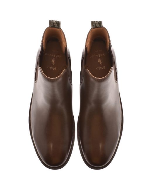 Ralph Lauren Brown Chelsea Boots for men