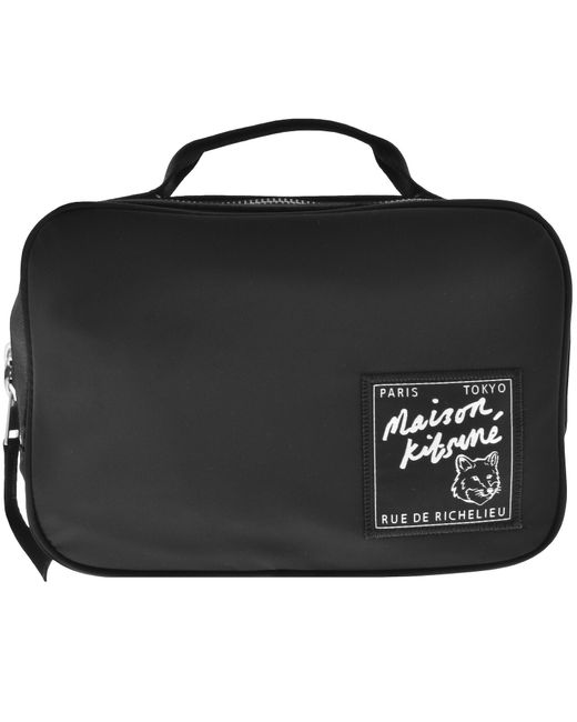 Maison Kitsuné Black Traveller Waist Bag for men