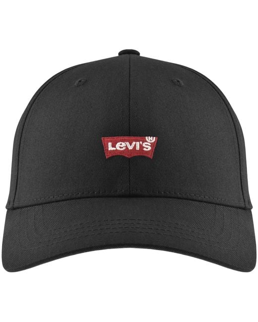 Levi's Black Housemark Flexfit Cap for men