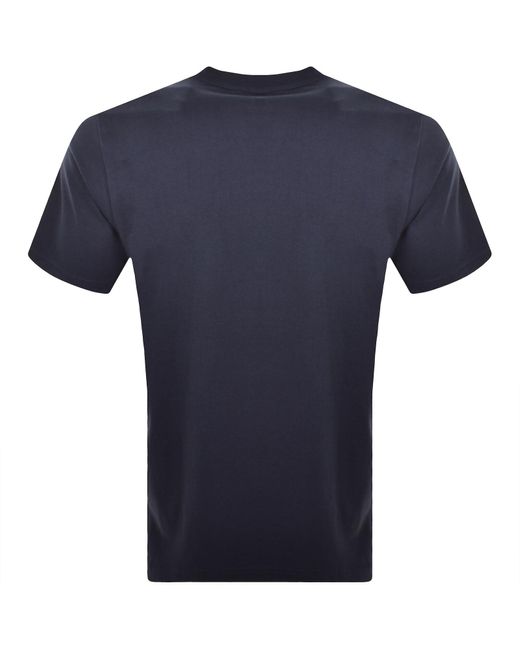 Aquascutum Blue Check T Shirt for men