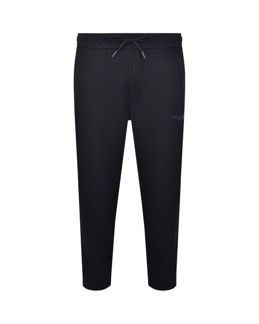 ARMANI EXCHANGE Black Logo Tracksuit for men