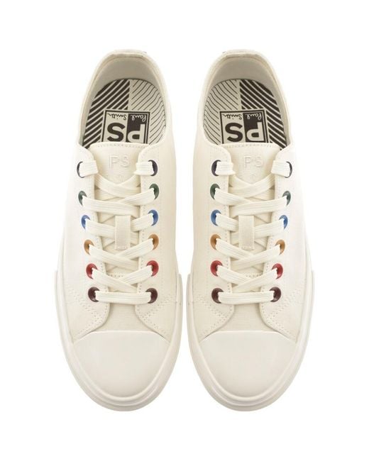 Paul Smith White Kinsey Trainers Off for men