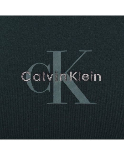 Calvin Klein Green Jeans Monologo T Shirt Nearly for men