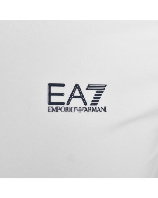 EA7 White Emporio Armani Short Sleeved Polo T Shirt Whit for men