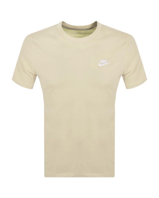 Nike Natural Crew Neck Club T Shirt for men