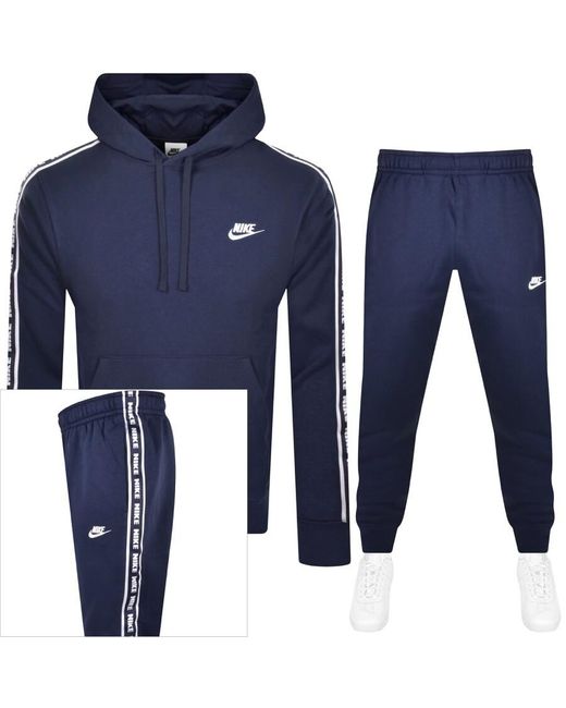 Nike Blue Club Hooded Tracksuit for men