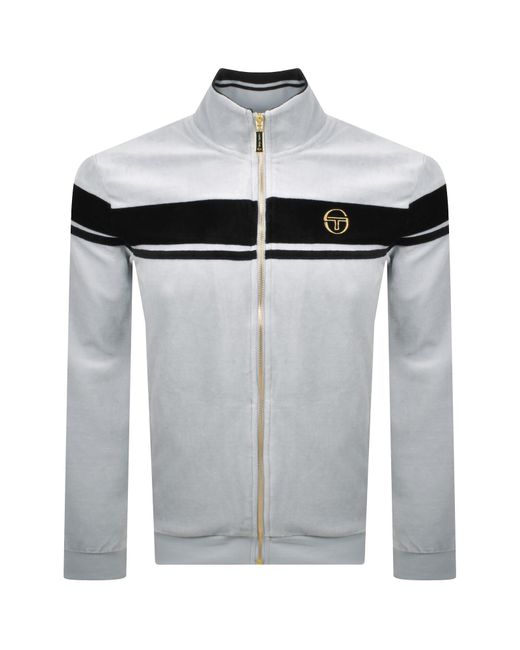 Sergio Tacchini White Damarindo Velour Track Top for men