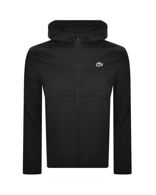 Lacoste Full Zip Logo Jacket in Black for Men Lyst UK