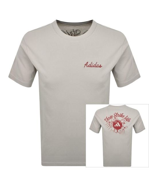 Adidas Gray Bowling T Shirt for men
