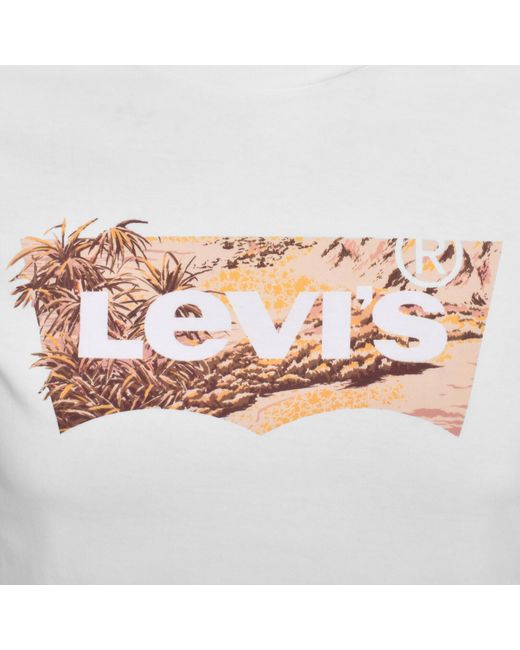 Levi's White Logo T Shirt for men