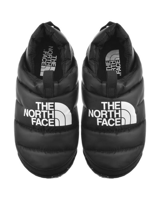 The North Face Black Nuptse Mule Slippers for men