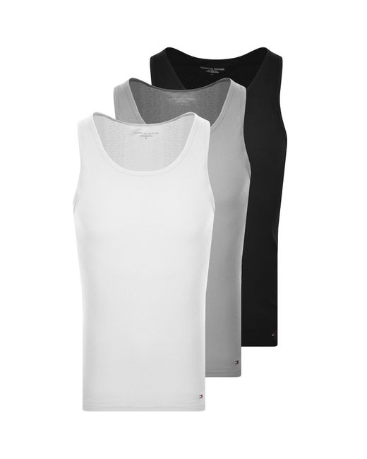 Tommy Hilfiger White Underwear 3 Pack Vests for men