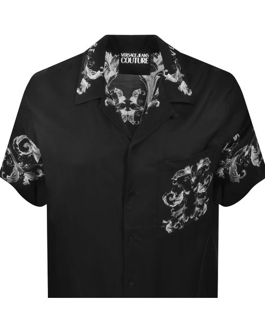 Versace Jeans Black Couture All Over Print Shirt for men