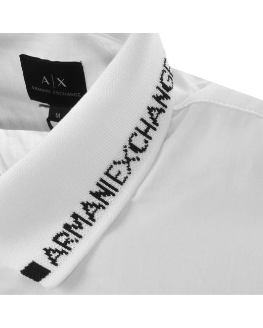 Armani Exchange White Long Sleeved Shirt for men