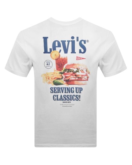 Levi's White Original Graphic T Shirt for men