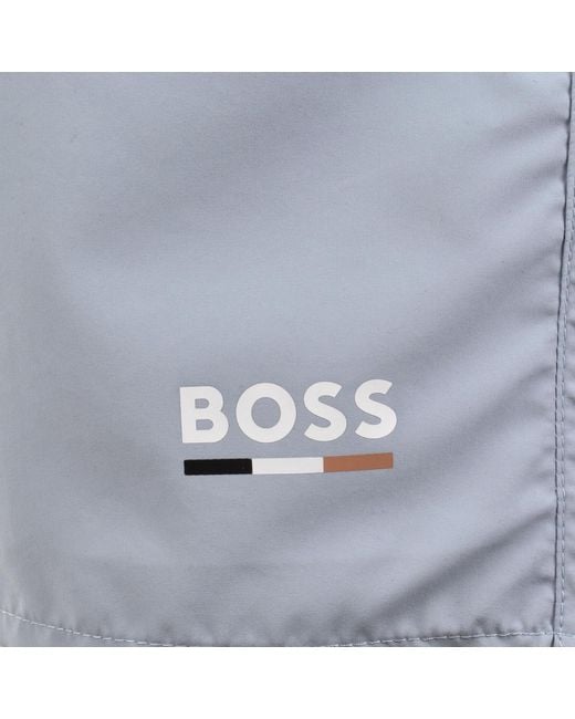 BOSS BUSINESS Blue Boss Swordfish Swim Shorts for men