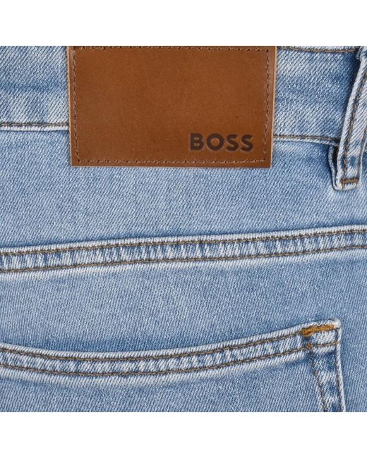 Boss Blue Boss Delaware Slim Fit Jeans Light Wash for men