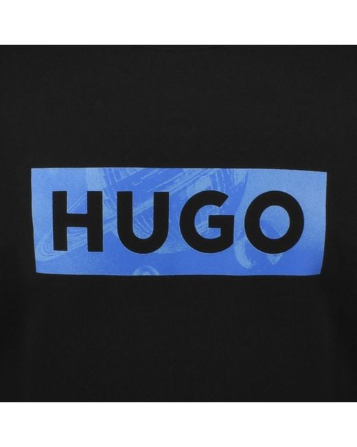 HUGO Black Nixalien Sweatshirt for men
