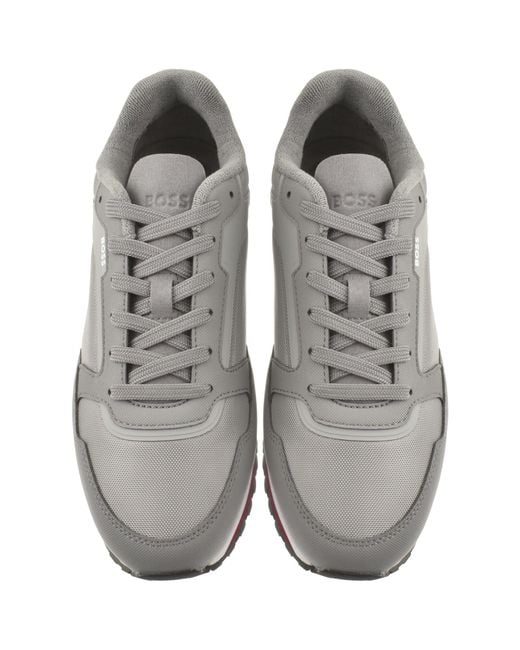 BOSS BUSINESS Gray Boss Parkour L Runner Trainers for men
