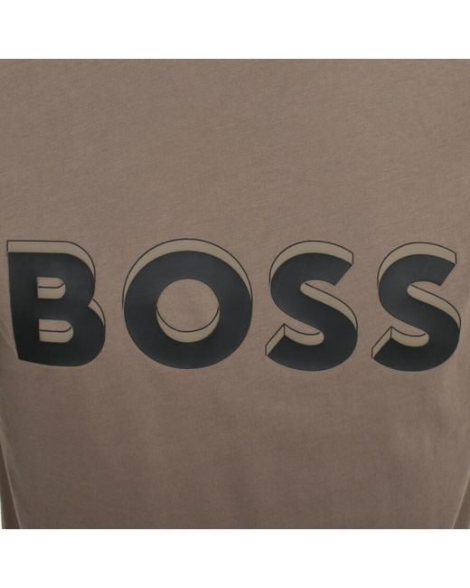 Boss Gray Boss Teeos 1 T Shirt for men