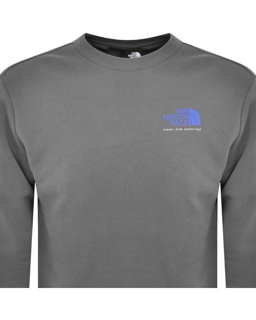 The North Face Gray Crew Neck Sweatshirt for men