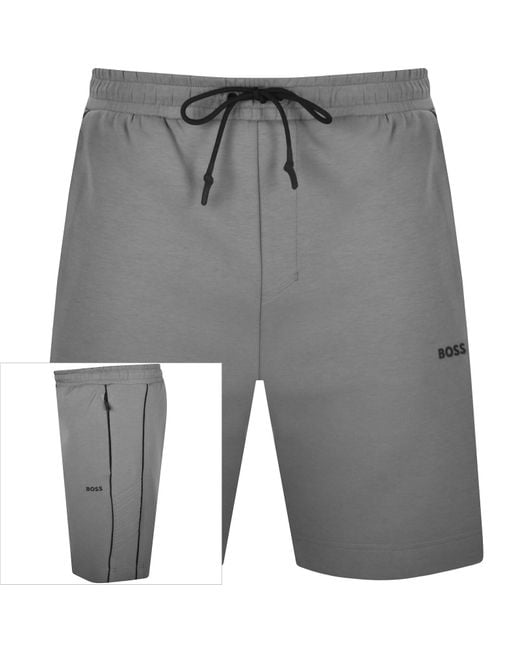 Boss Gray Boss Headlo 1 Shorts for men