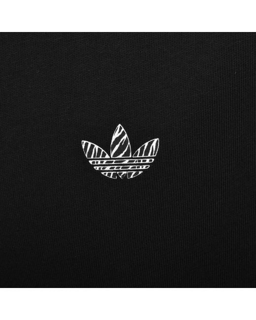 Adidas Originals Black Zebra Infill T Shirt for men