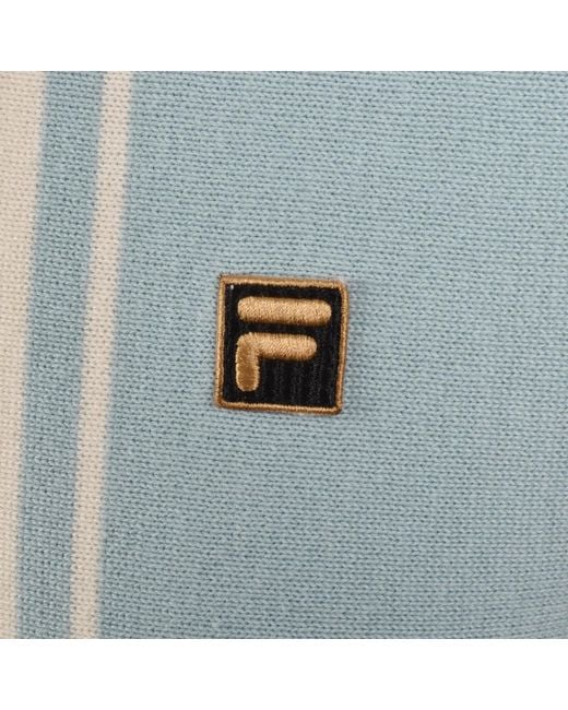 Fila Blue Fila Buddy Bowling Knit Polo T Shirt for men