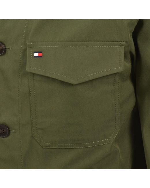 Tommy Hilfiger Green Nylon Overshirt for men