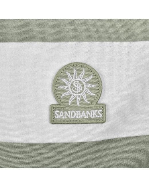 Sandbanks Gray Stripe T Shirt for men