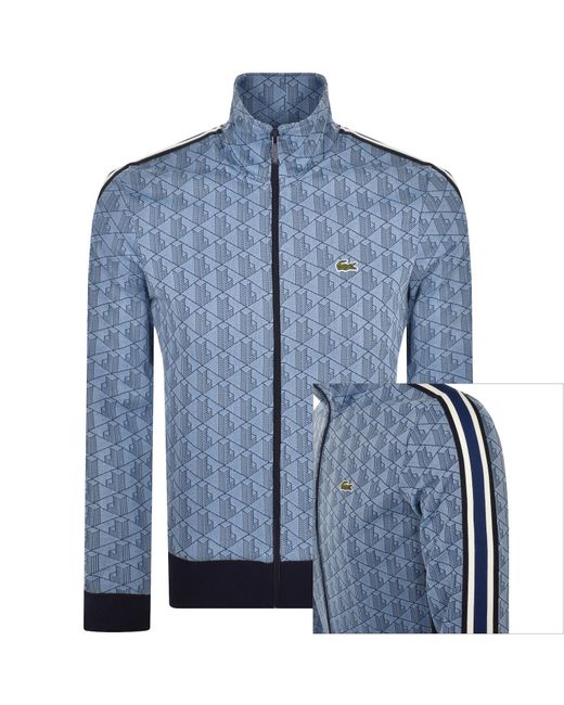 Lacoste Blue Full Zip Sweatshirt for men