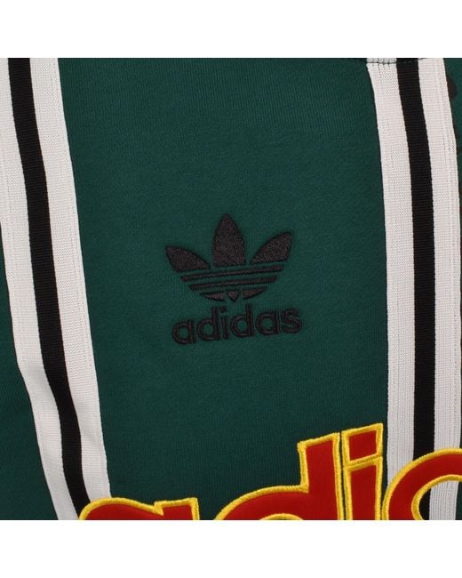 Adidas Originals Green Football Graphic Hoodie for men