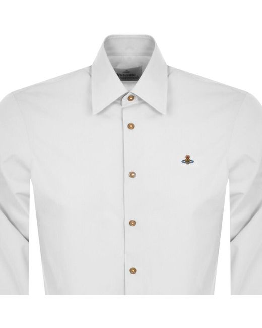 Vivienne Westwood White Long Sleeved Shirt for men