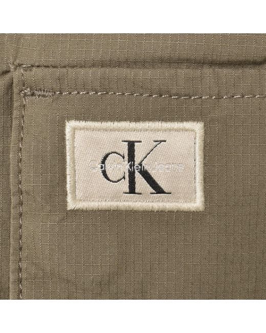Calvin Klein Green Jeans Cargo Shorts for men
