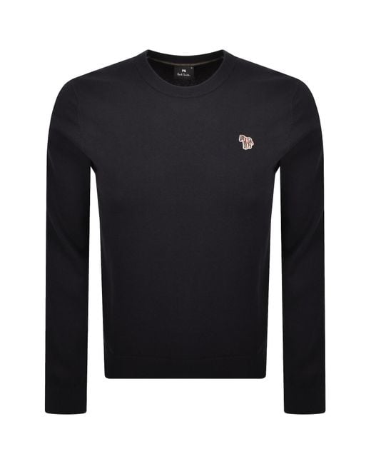 Paul Smith Blue Crew Neck Knit Jumper for men