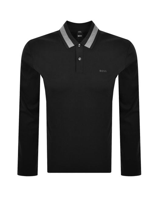 BOSS BUSINESS Black Boss Plenis 200 Polo for men