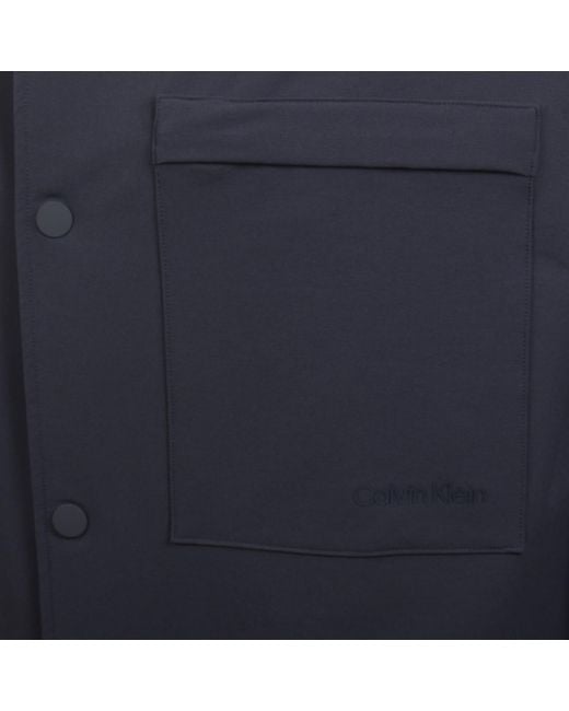 Calvin Klein Blue Jeans Utility Relaxed Overshirt for men