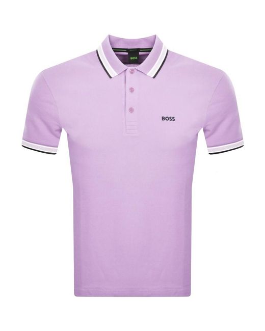 Boss Purple Boss Paddy Polo T Shirt for men
