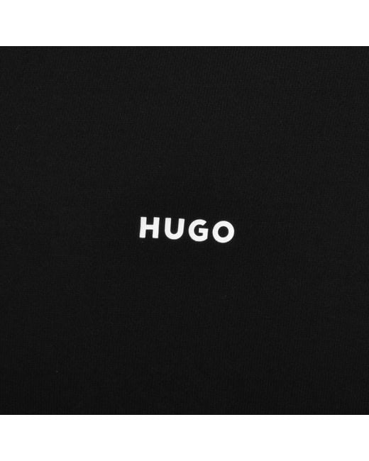 HUGO Black Dapo Full Zip Hoodie for men