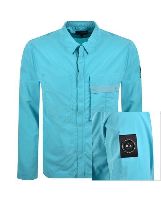 Marshall Artist Blue Woodvale Overshirt for men