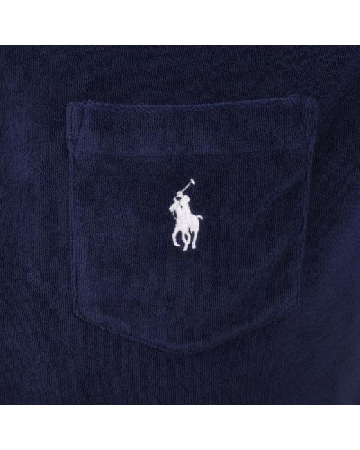 Ralph Lauren Blue Towelling Shirt for men
